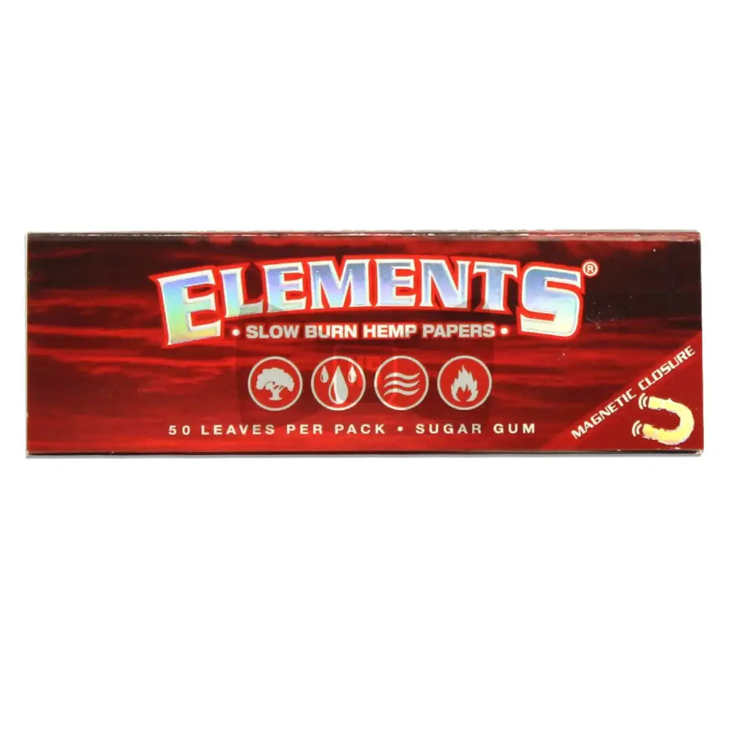 Elements Slow Burn 1 1/4 Hemp Rolling Papers - Full Box