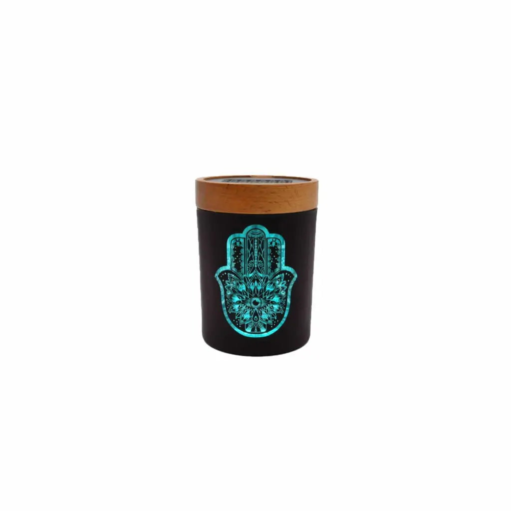 Hamsa Turquoise Solestash - Stash Jar