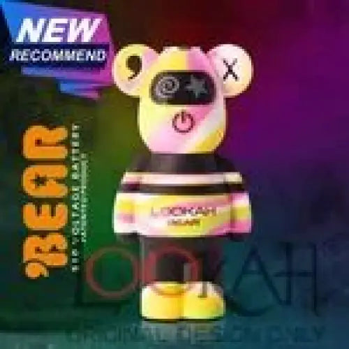 Lookah Bear 510 Vape Battery - Pink Tie Dye - Vaporizer