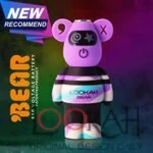Lookah Bear 510 Vape Battery - Purple Tie Dye - Vaporizer