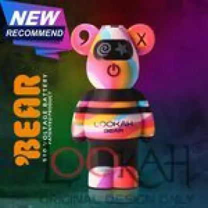 Lookah Bear 510 Vape Battery - Rainbow Tie Dye - Vaporizer