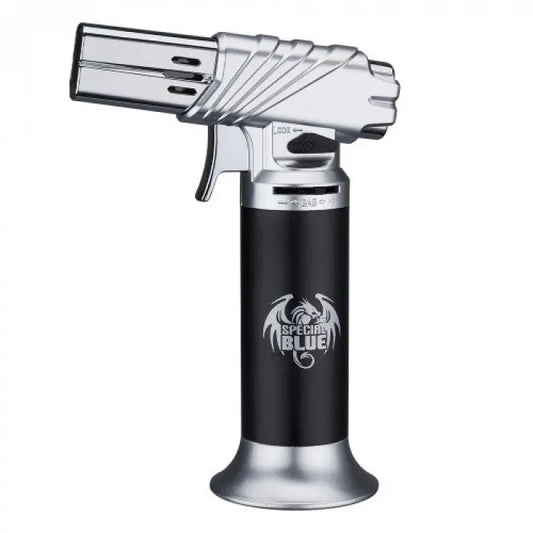 Special Blue Colt Adjustable Flame Torch - Silver