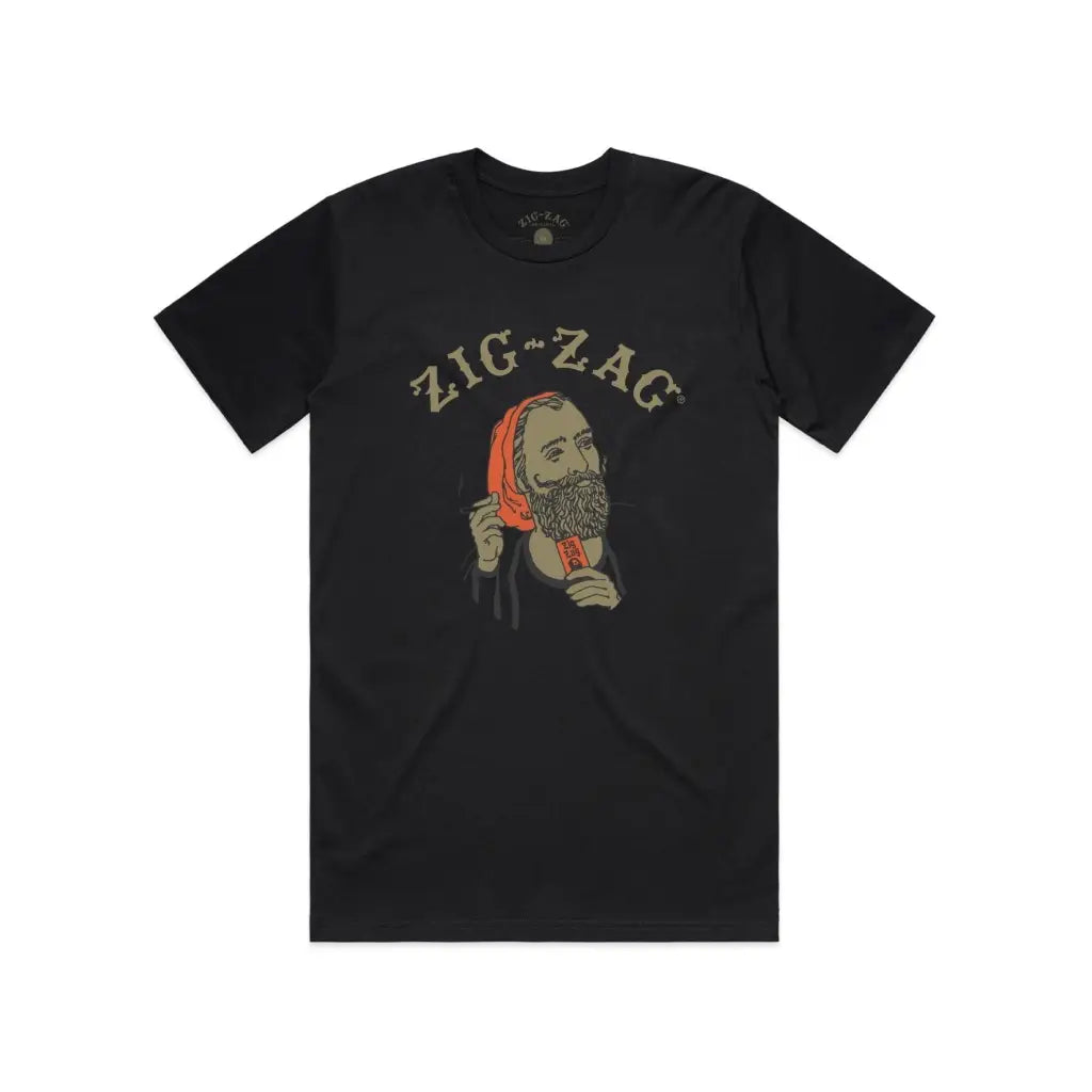 Zig Zag Gold Boris - T-shirt - Black - T-shirts