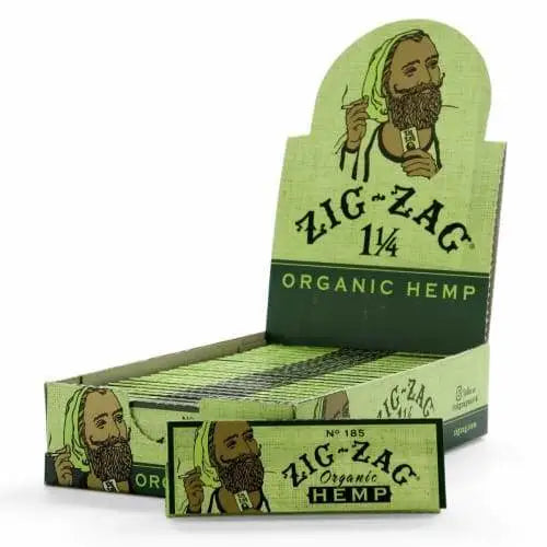 Zig Zag Organic Hemp 1 1/4 Papers- Display Box - Papers