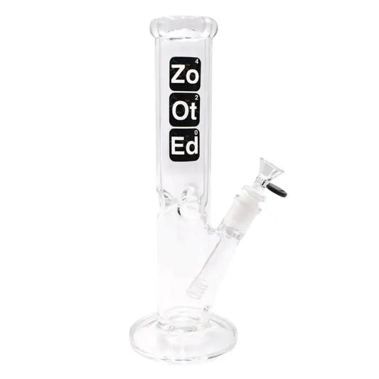 Zooted 12 Straight Tube Water Pipe - Bong