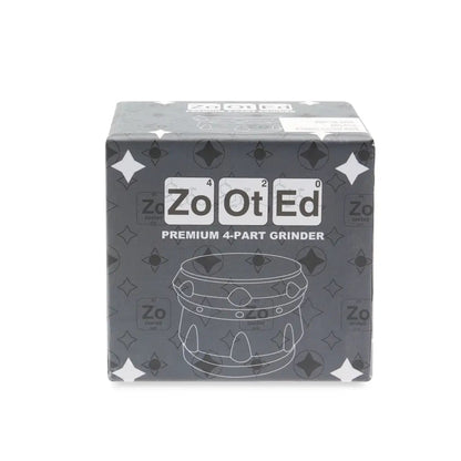 Zooted Premium 4 Piece Grinder 63mm - Black - Grinders