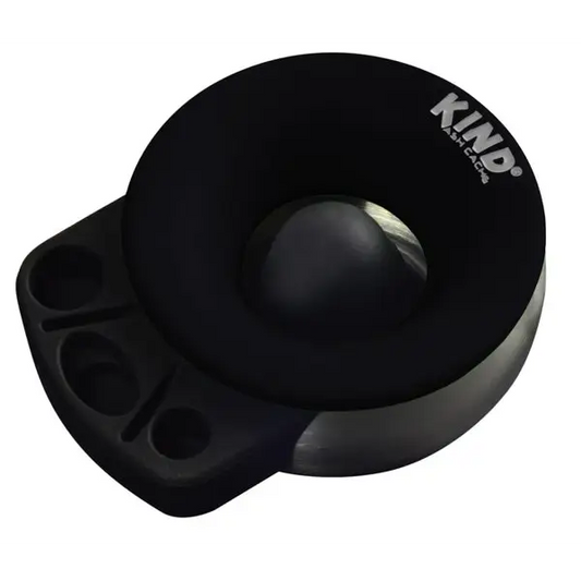 Kind Ash Cache With Stainless Bowl And Silicone Top - Black