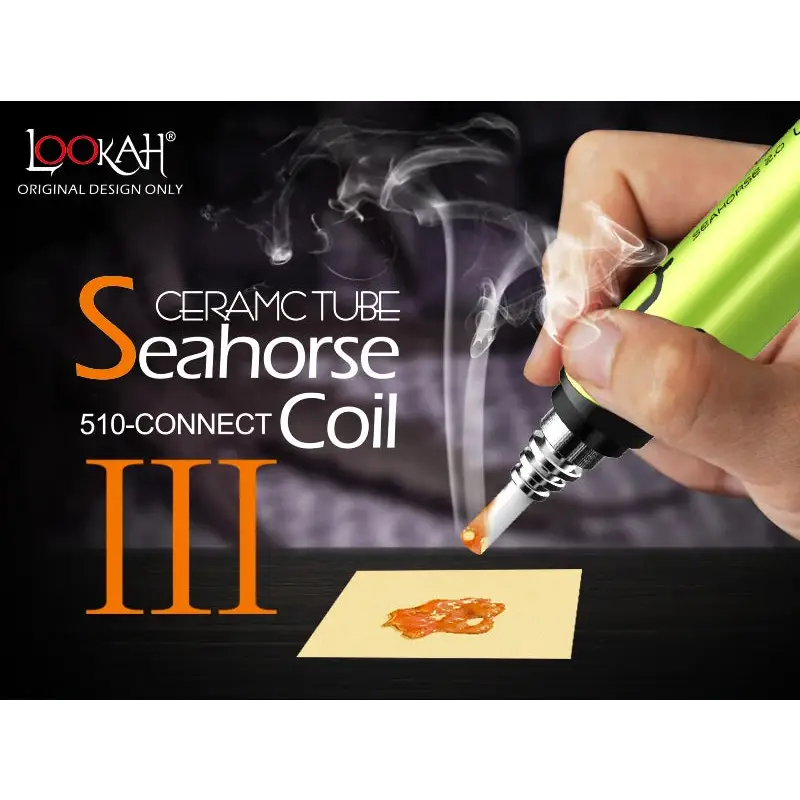 Lookah Seahorse Coil Iii - Quartz Dab Tips 3-pack -