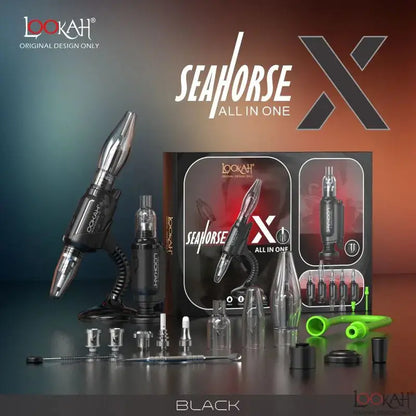 Lookah Seahorse x Wax Kit - Black - Portable Vaporizer