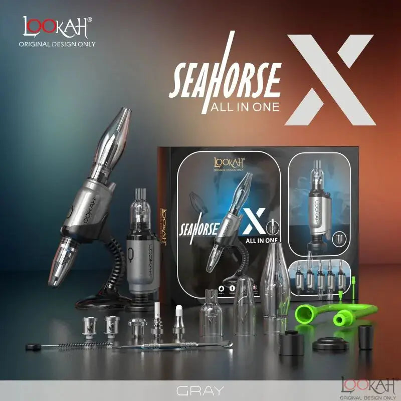 Lookah Seahorse x Wax Kit - Gray - Portable Vaporizer