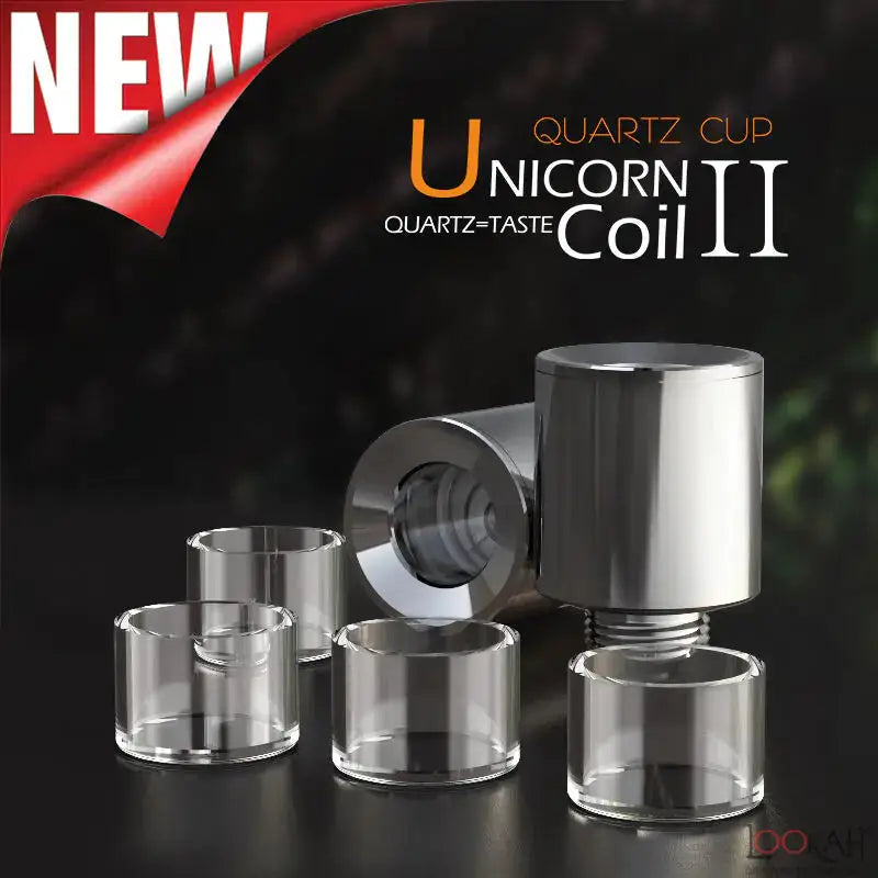 Lookah Unicorn Quartz Coil Ii - 2 Atomizers + 4 Dish Coils -