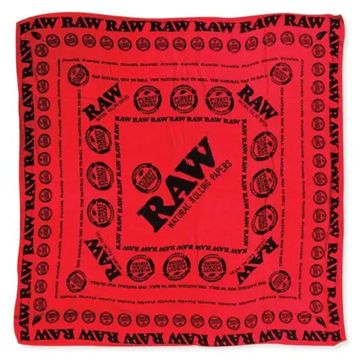 Raw Bandana - Red - Bandanas