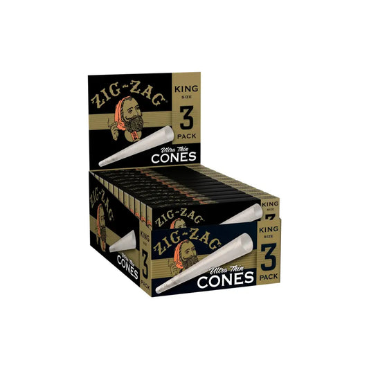 Zig Zag King Size Cones - Display Pack